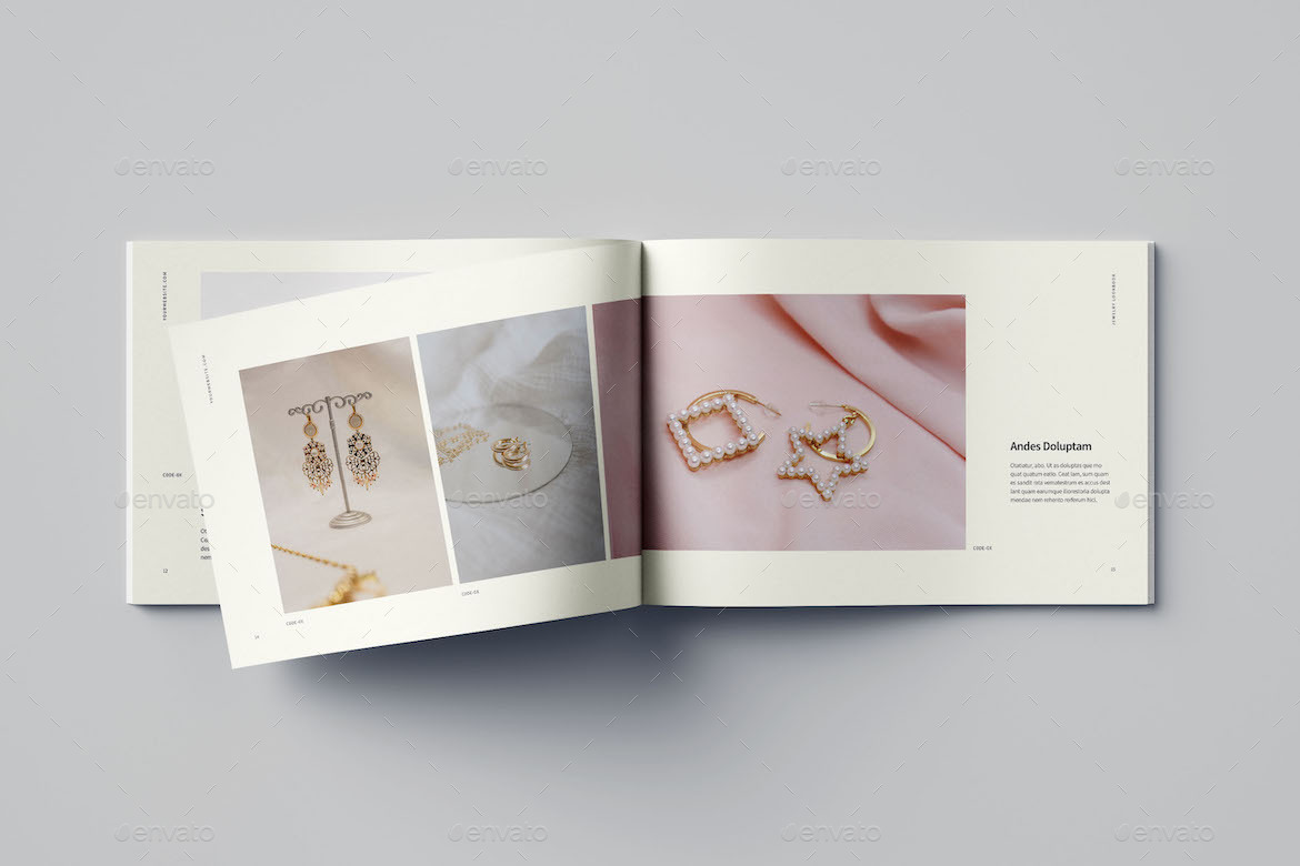 Minimal Jewelry Lookbook/Catalog, Print Templates GraphicRiver
